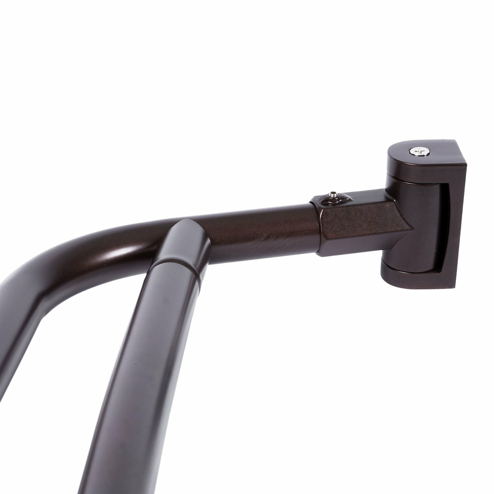 Double Curved Shower Rod Adjustable from 44 in. to 70 in. - Oil Rubbed Bronze Fi