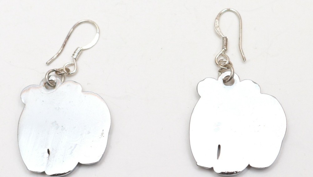 Panda Black & White Handmade Dangle Hook Earrings