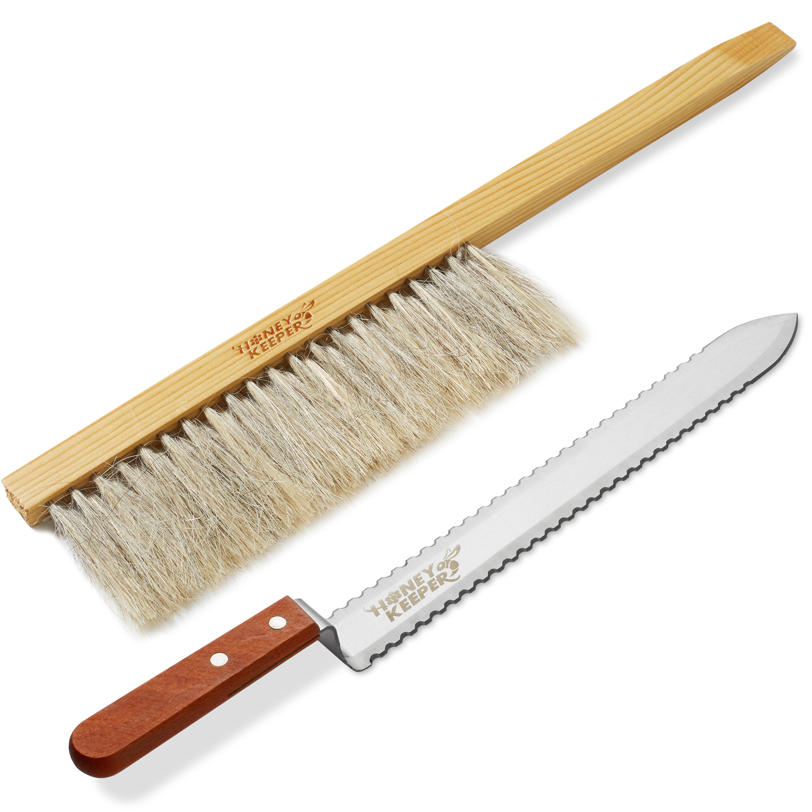 12 PC Beekeeping Tool Kit - Bee Brush Cage Frame Grip Beekeeper Starter Supplies