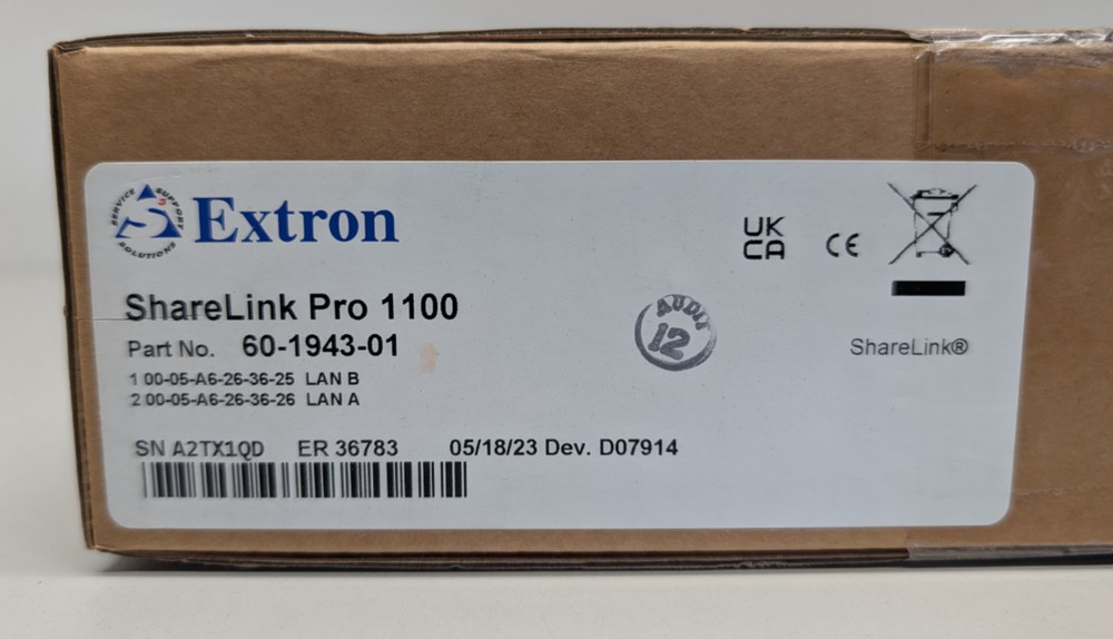 Extron Sharelink Pro 1100, 60-1943-01