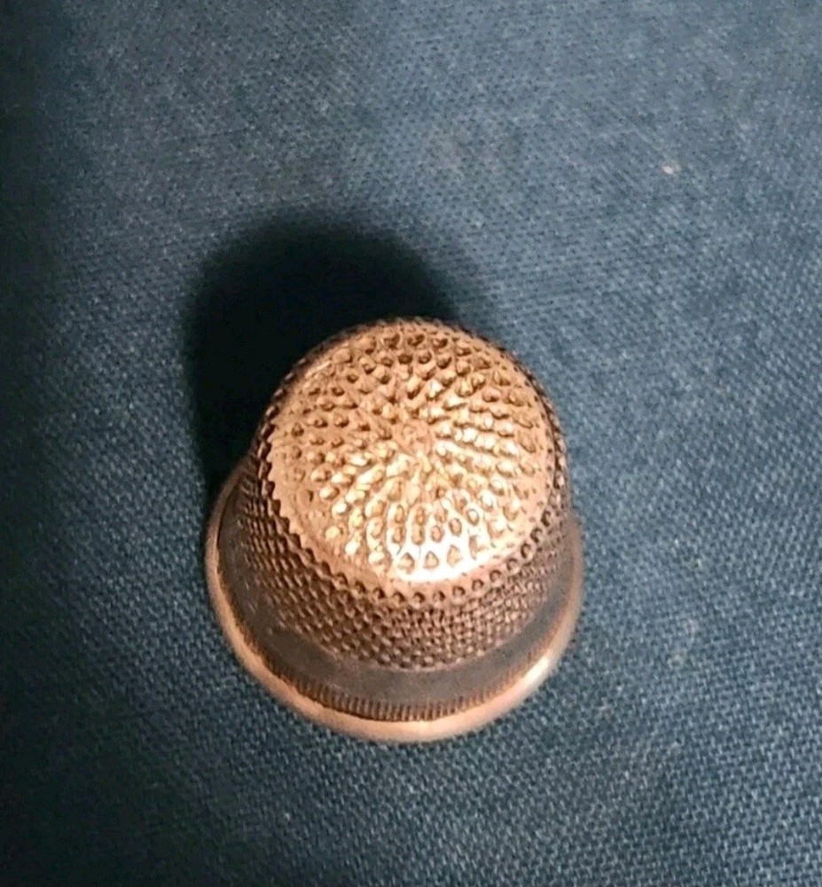 Antique Sterling Silver Thimble Size 7 (No Marker Mark)