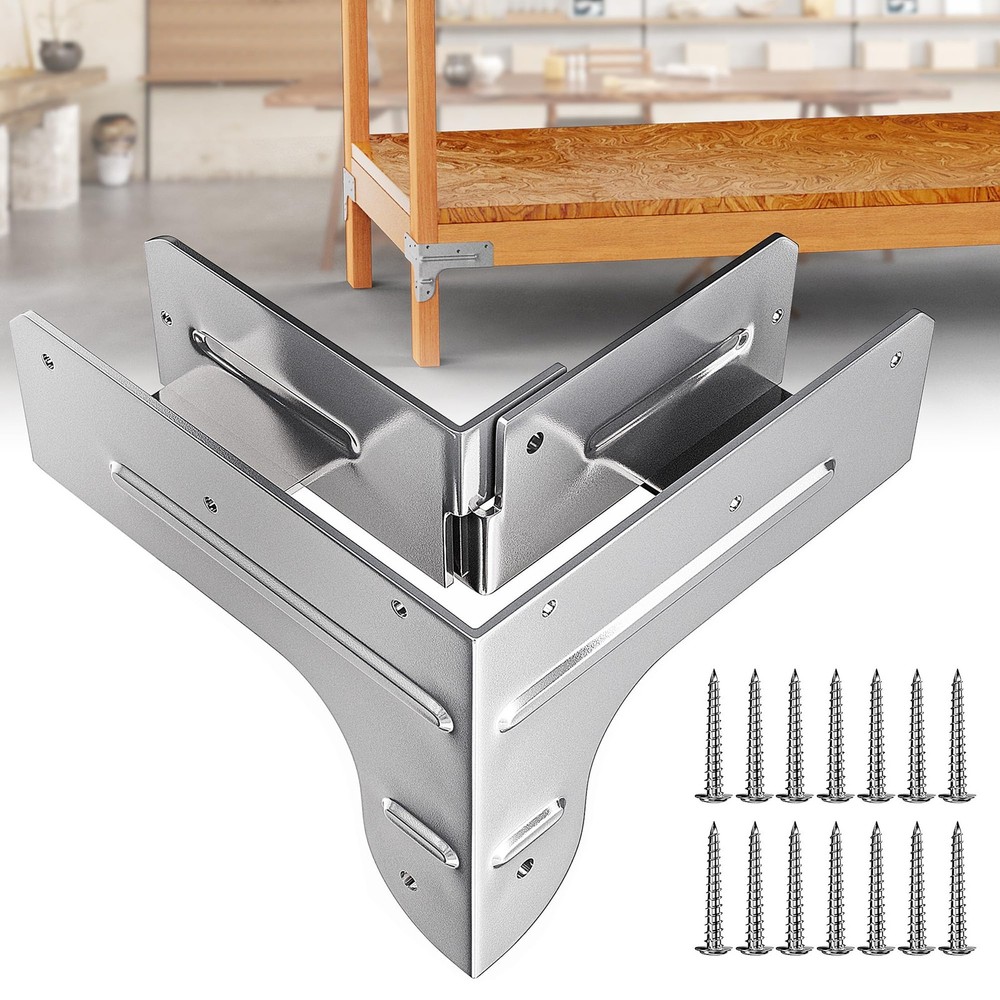 Workbench and Shelving Hardware Kit - Galvanized Steel Workbench Bracket Kit ...