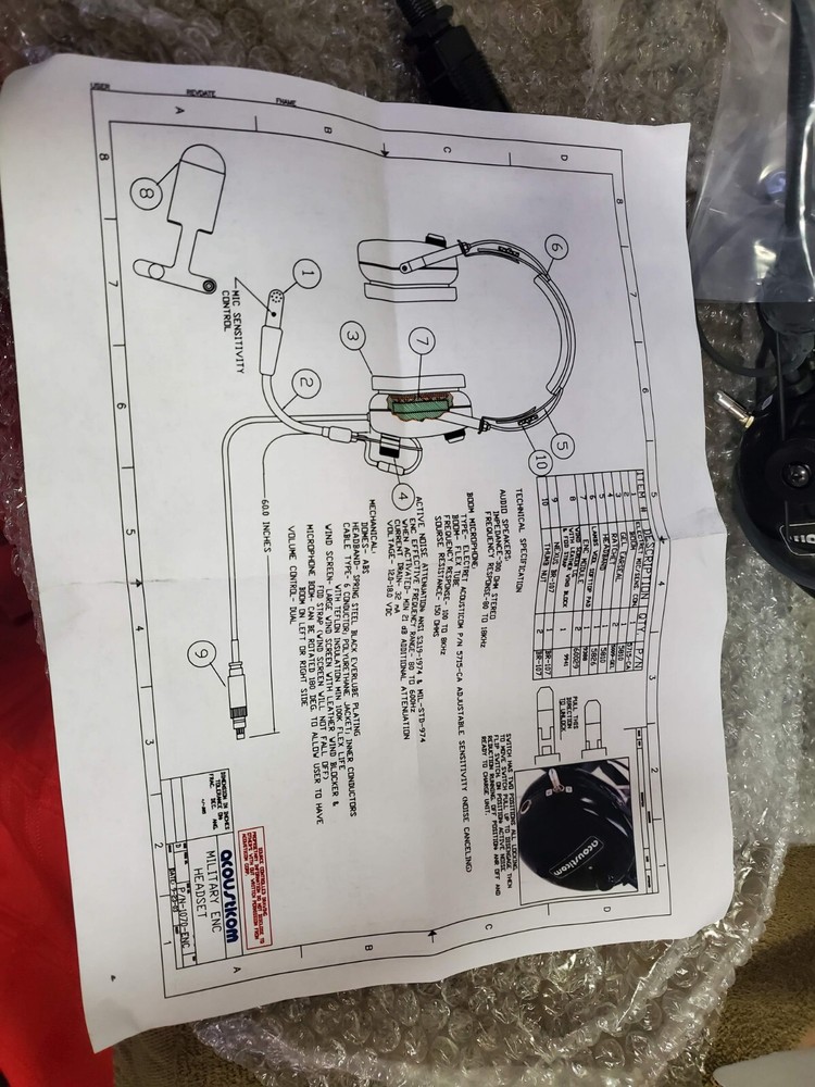 Headset USGI ACOUSTICOM