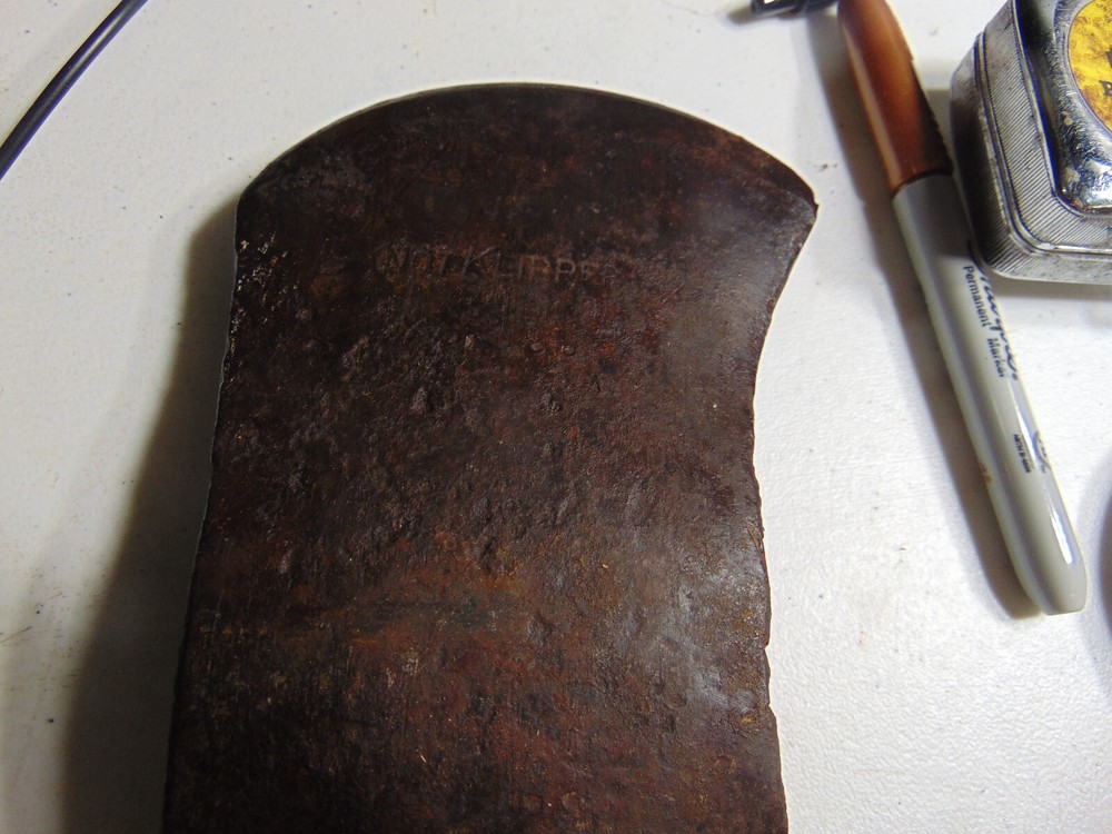 Very Old Double Edged Axe Head "Knot Klipper"