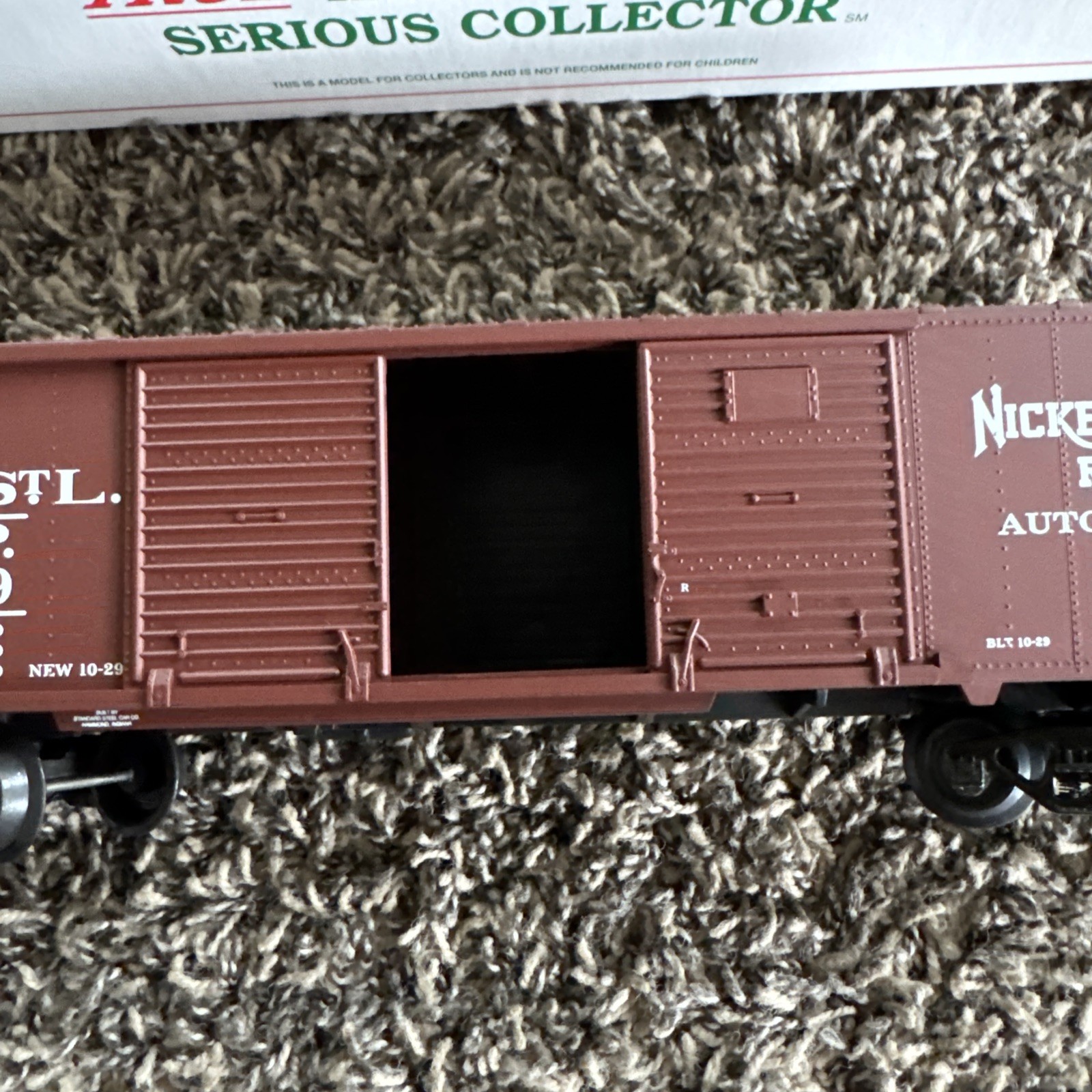 Crown Model Decorator-Ltd Nickel Plate Road (NKP) boxcar CUSTOM RUN! O Scale.