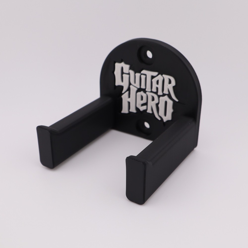 3D Printed - Universal Wall Mount Bracket for Guitar Hero Video Game Controllers