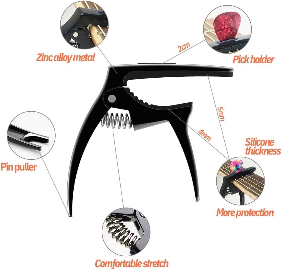 Modern 3in1 Guitar Capo & Picks Bundle - Advanced Performance Accessories