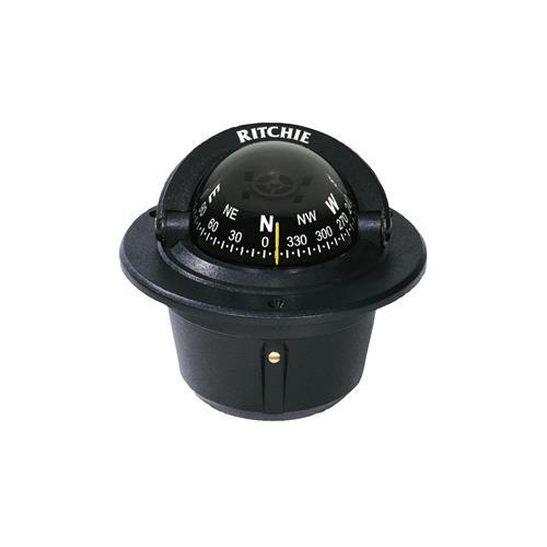 Ritchie F-50 Explorer Compass Flush Mount (Black)