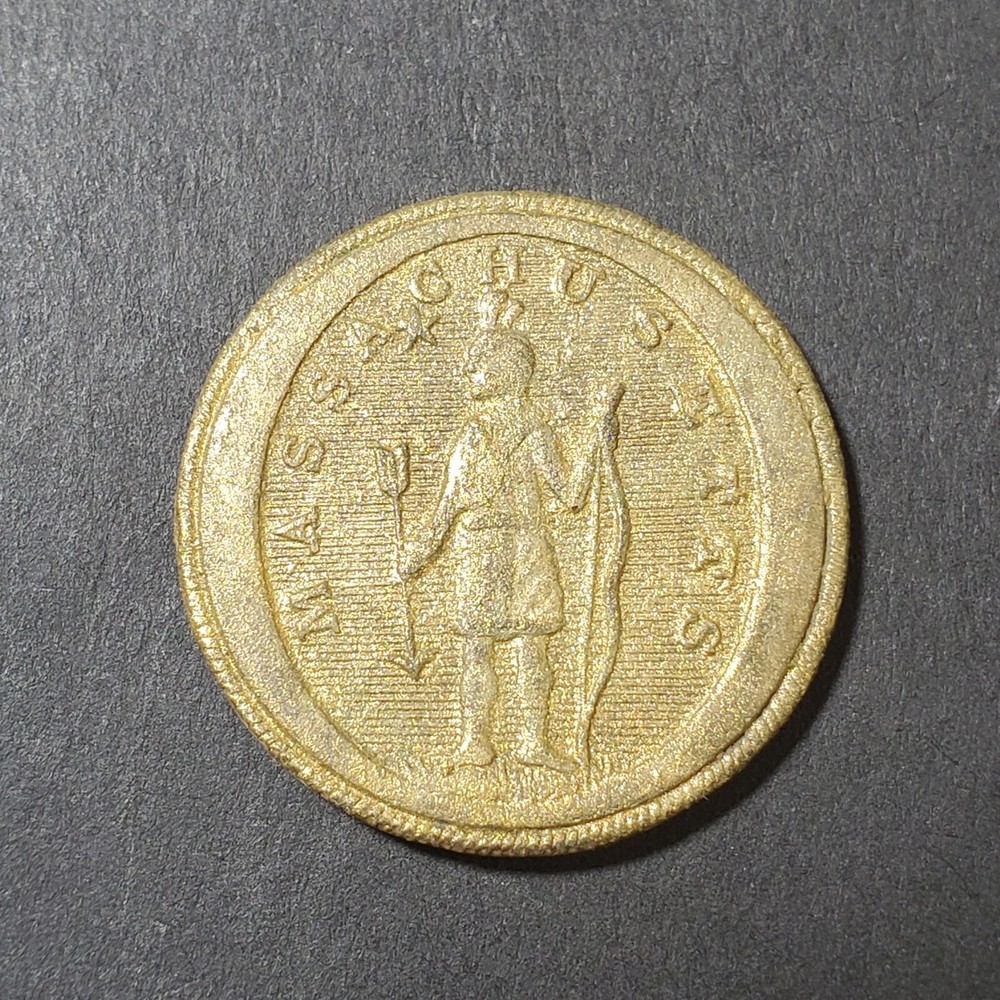 19th Century Massachusetts Militia Button
