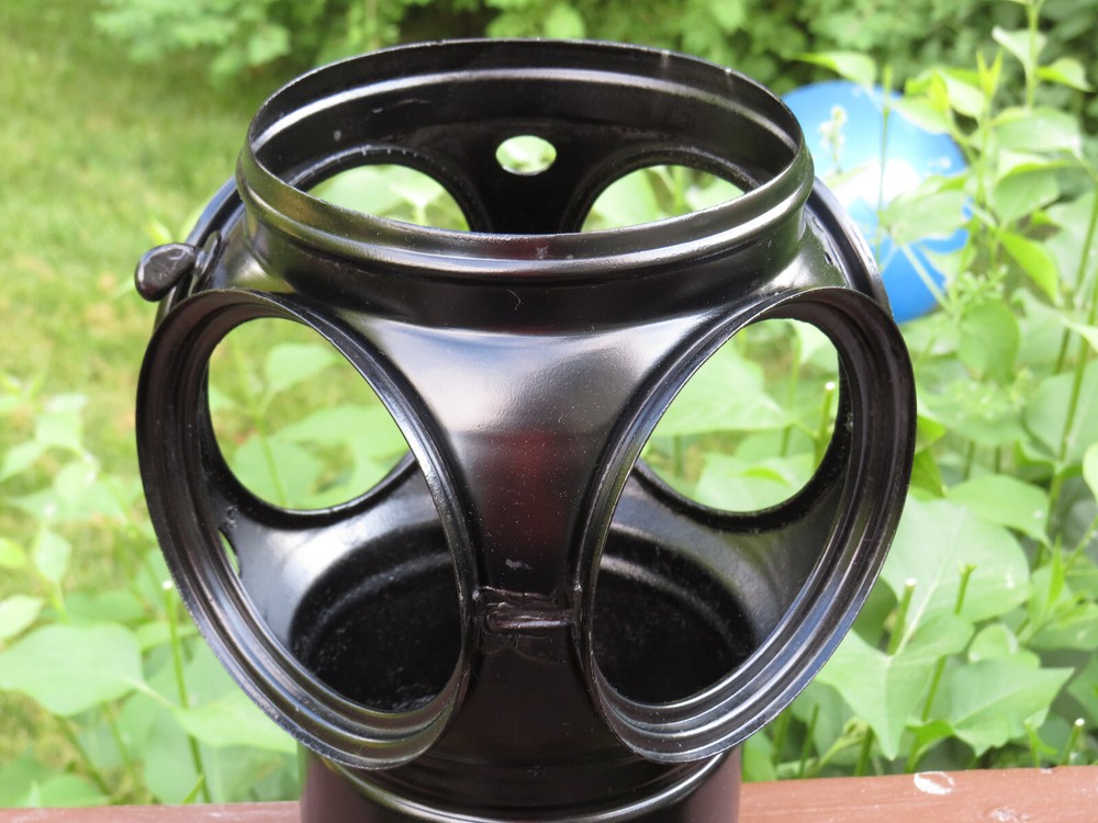 4 WAY RAILROAD LANTERN HOUSING NICE CONDITION