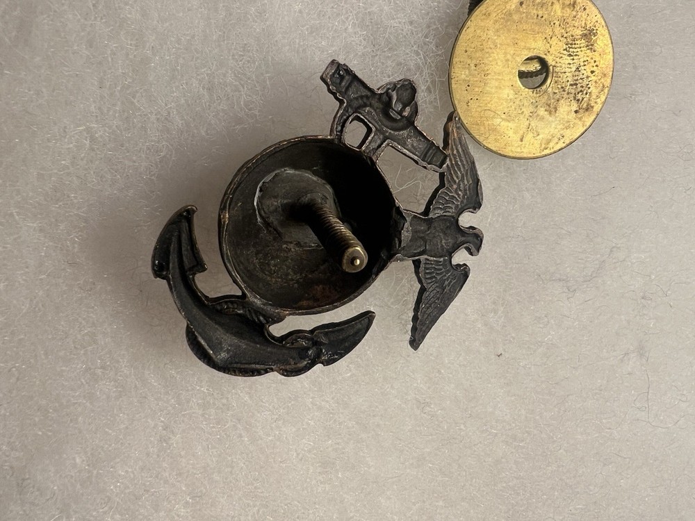 Pattern 1920 Service Enlisted Cap EGA Emblem USMC.