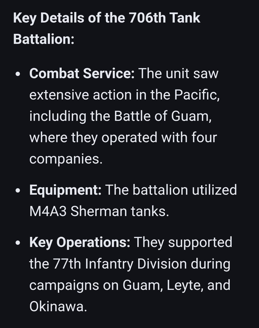 706th Tank Battalion WW2 US Army Original Patch United States Militaria