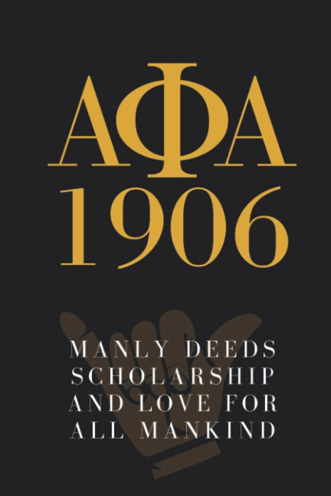 AΦA - ALPHA PHI ALPHA JOURNAL NOTEBOOK / JOURNAL: Alpha Phi Alpha Black and Gold