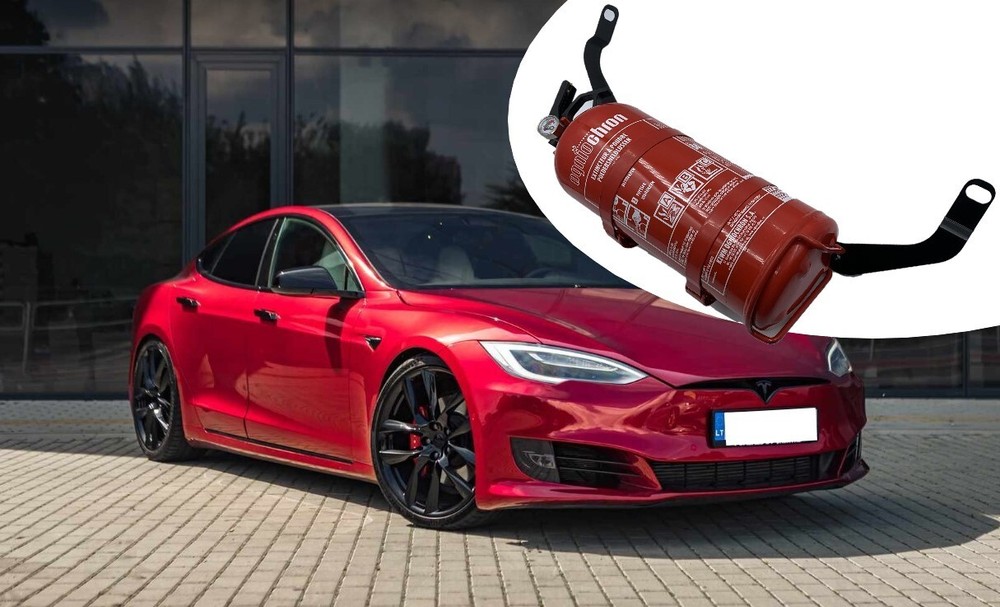 Fire Extinguisher Bracket Holder Mount for Tesla Model S Performance Plaid