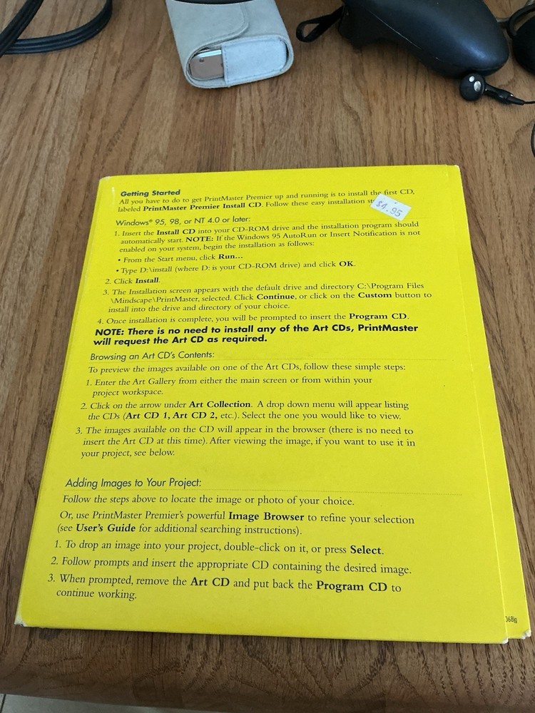 PrintMaster Premier 7.0 Windows Graphics Desktop Publishing Software Computer