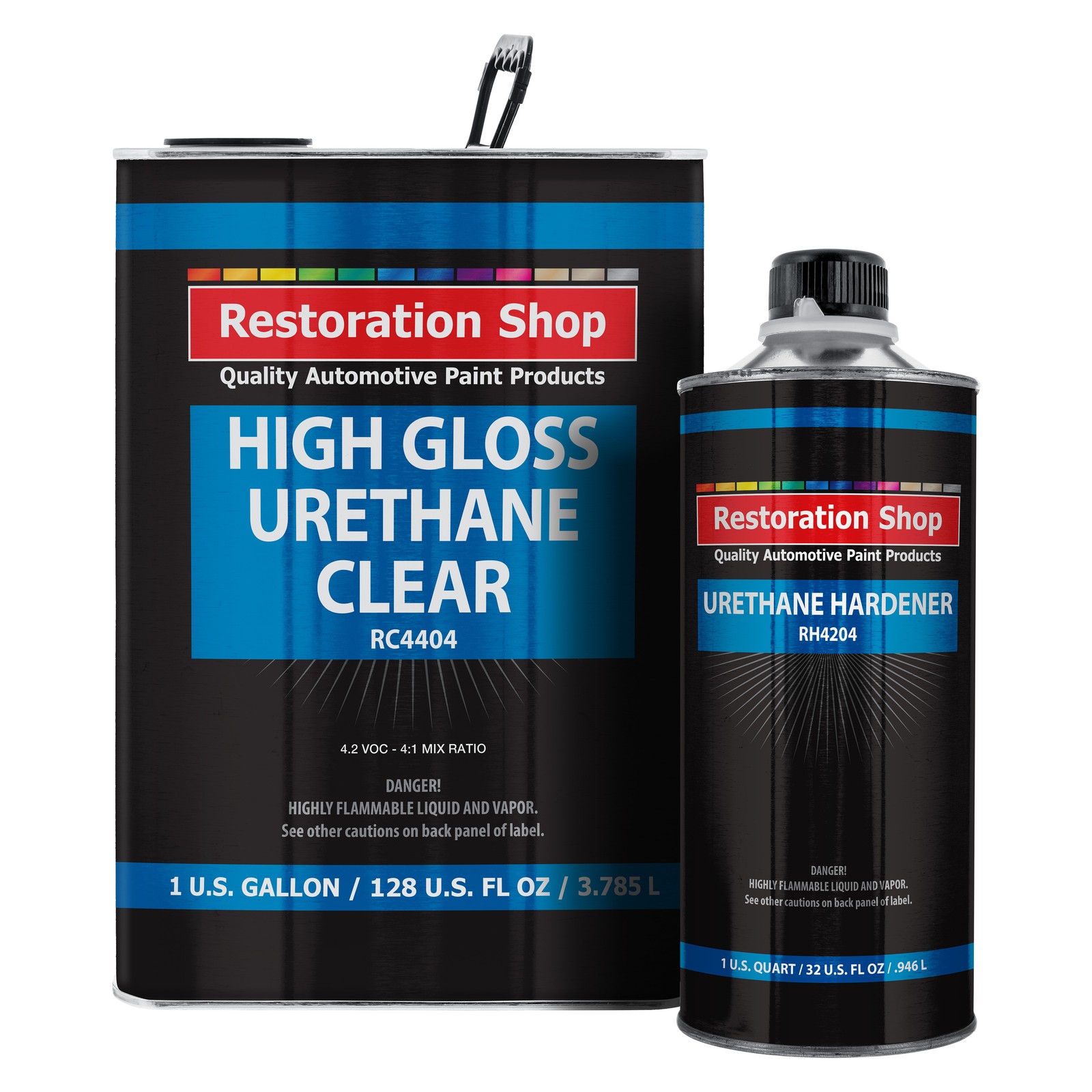 Restoration Shop 1.25 Gallon 2K Clear Coat Automotive Paint Kit - High Gloss