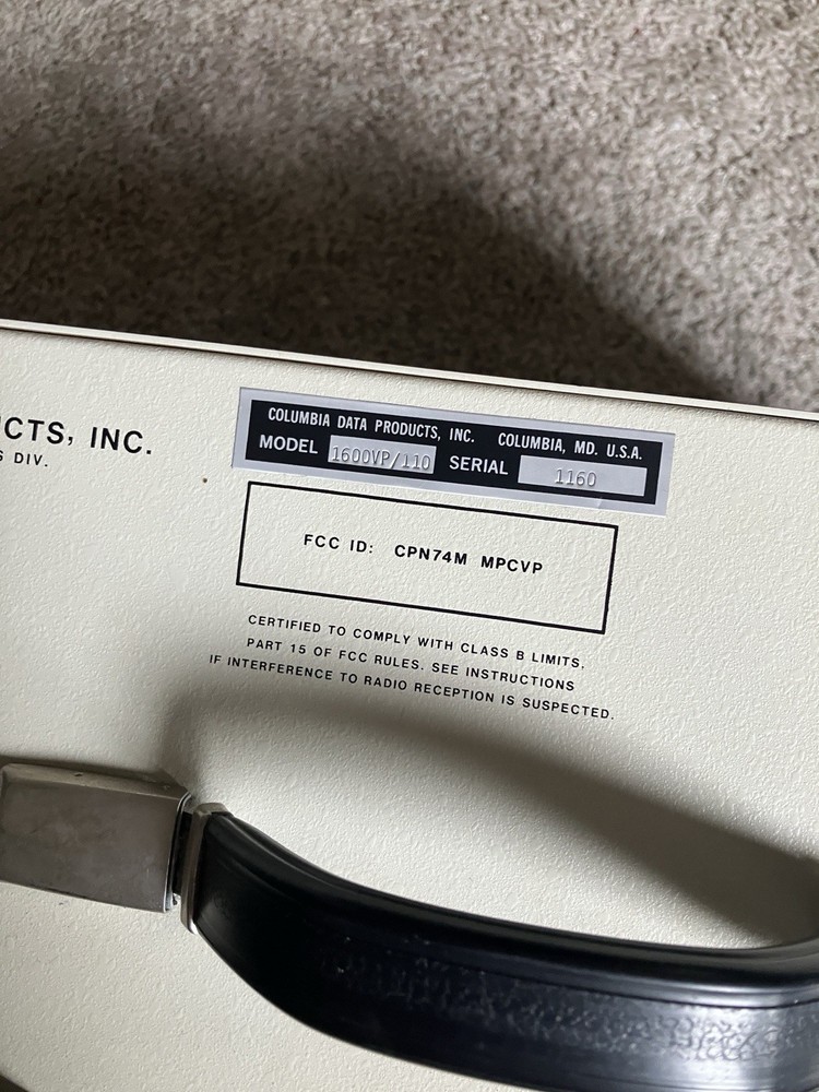 1983 Columbia Data Computer