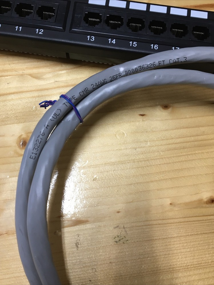 Tuff Jacks Cat5E 24 Ports Patch Panel 19" UTP C5E