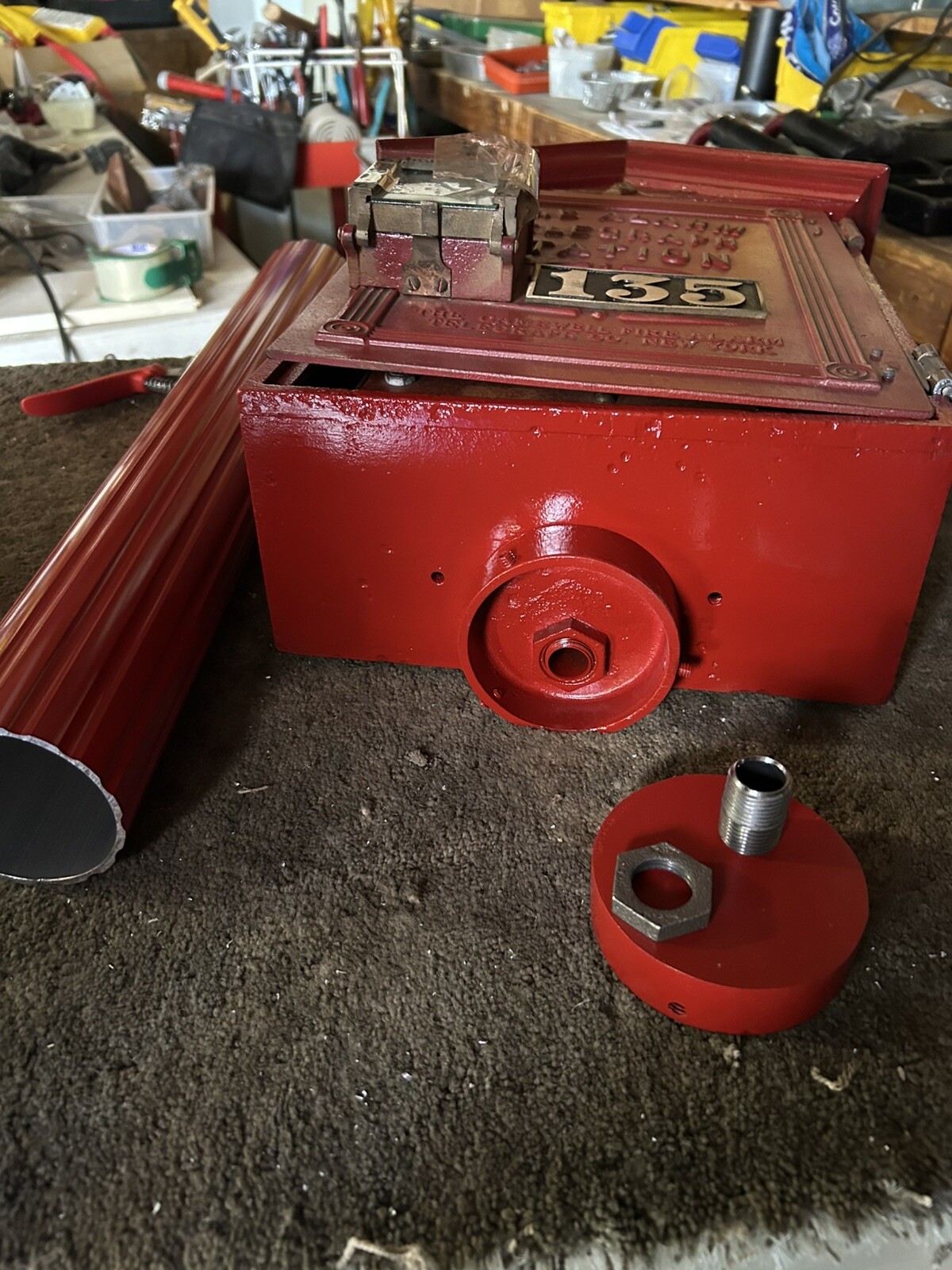 Gamewell Post Pedestal for mounting Fire Alarm Callbox