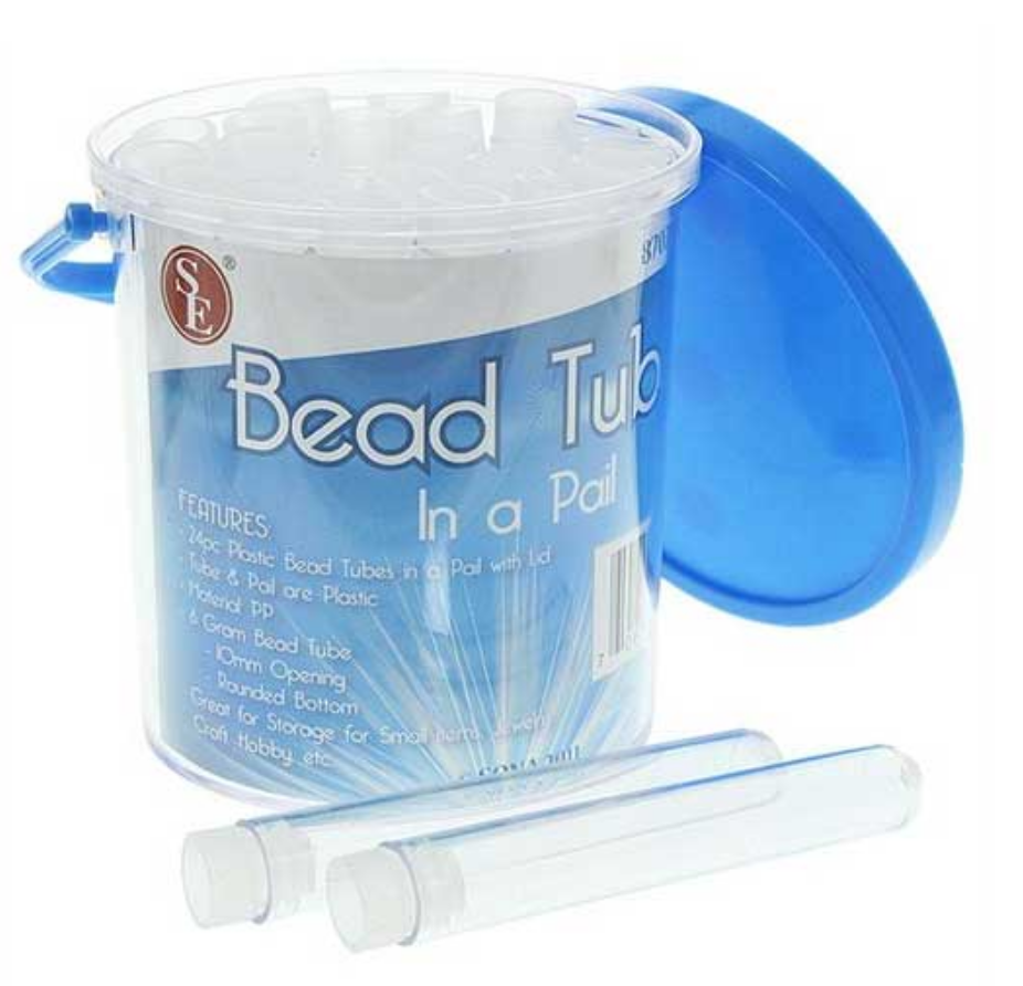 24 Pcs Plastic Containers with Topper Lids - Crafting Beading Storage Small item