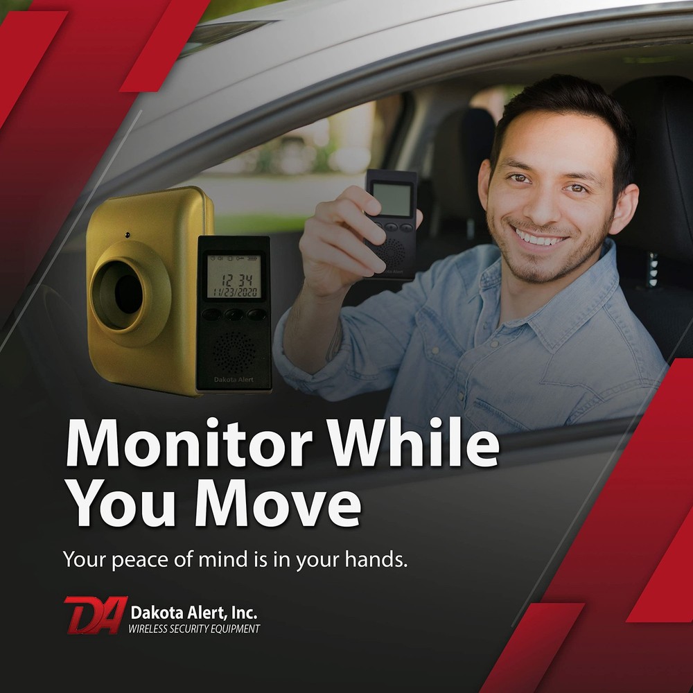 Long Range Motion Sensor System- Dakota Alert MTPR-4000 Wireless Black