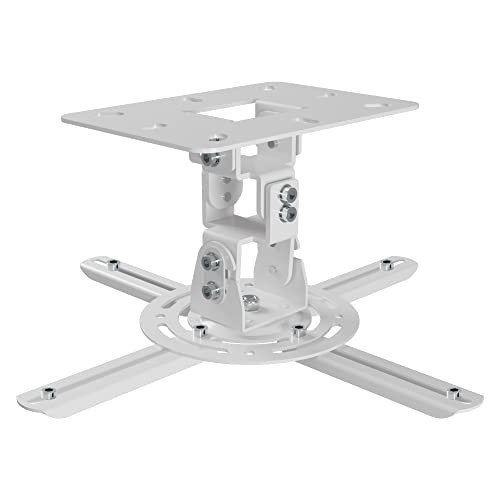Universal Projector Ceiling Mount Low Profile Projector 4 Mounting Hole White