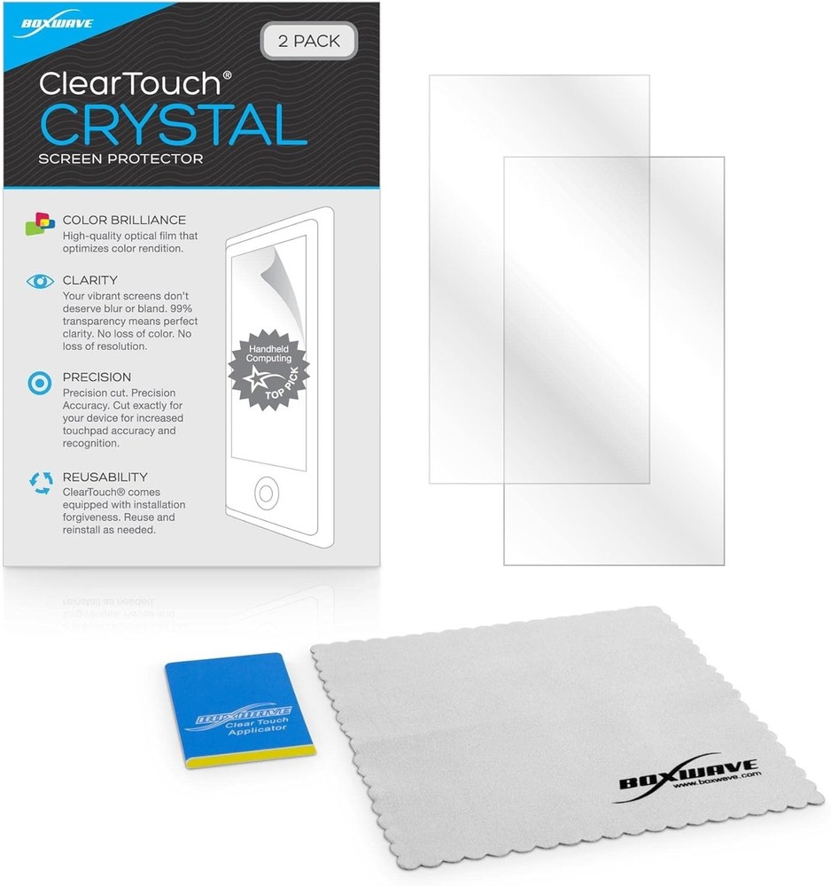 BoxWave 2-Pack ClearTouch Crystal Screen Protector for Trimble TSC3, GeoXT...
