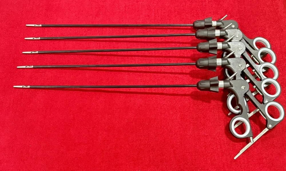 Laparoscopic Rat Toothed 2x1 Forceps 5mm High Quality Endoscopy Instruments-5pc