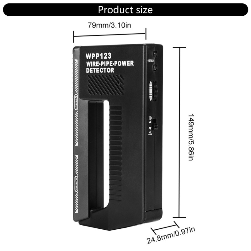 Metal Detector High Sensitivity Wall Scanning Tool Wire Pipe Power Detector