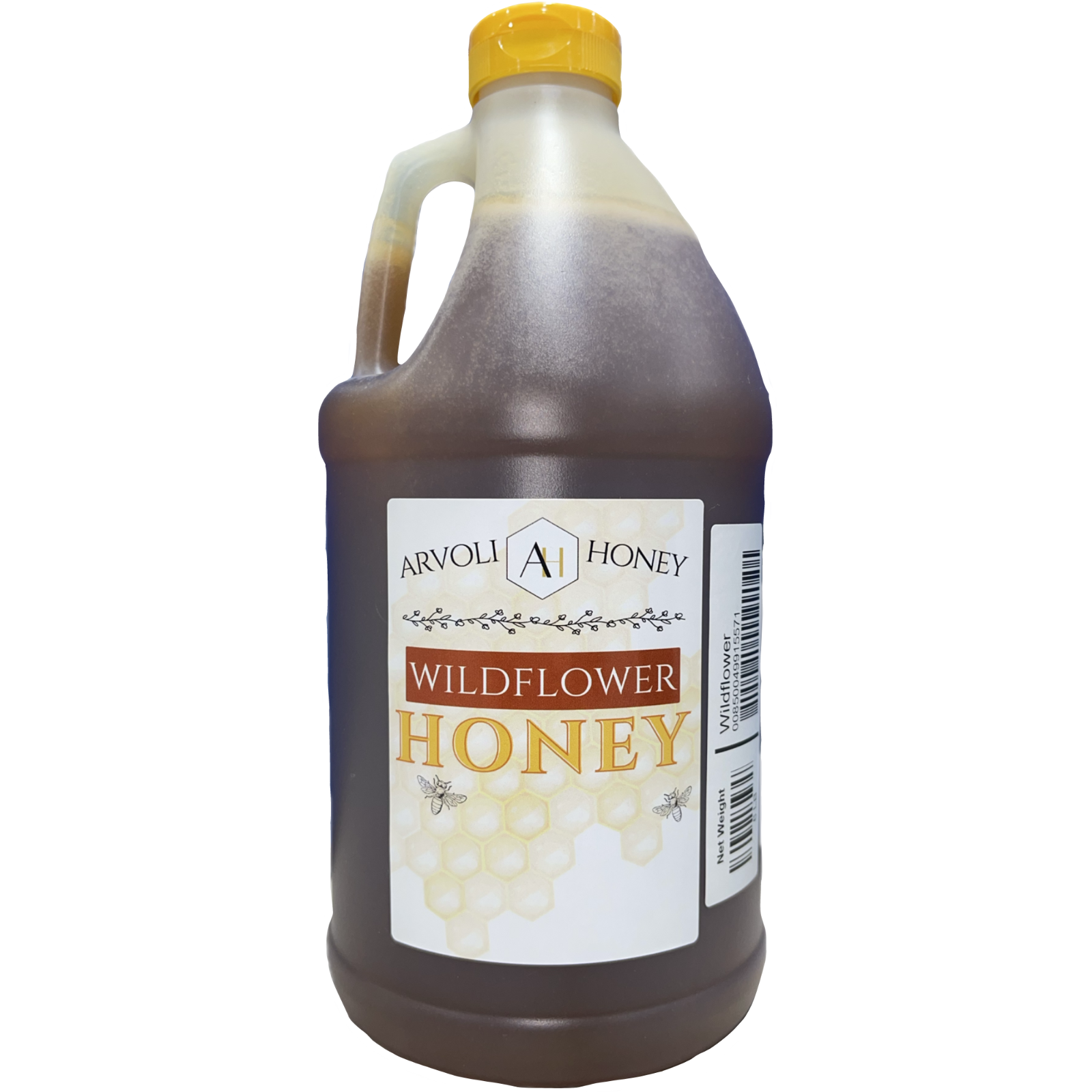 6 lbs of PURE Unfiltered Bulk Raw Wildflower Honey Jug - Half Gallon of Honey