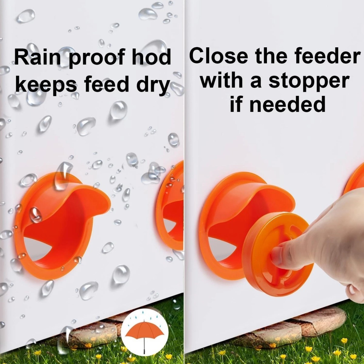 Chicken Feeder No Waste Automatic Poultry Feeder DIY Chicken Feeders and Waterer