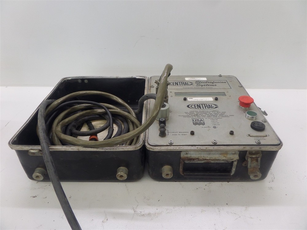G Fisher Central Plastics Model C06 Electrofusion System w/ Case & Cables - Rust