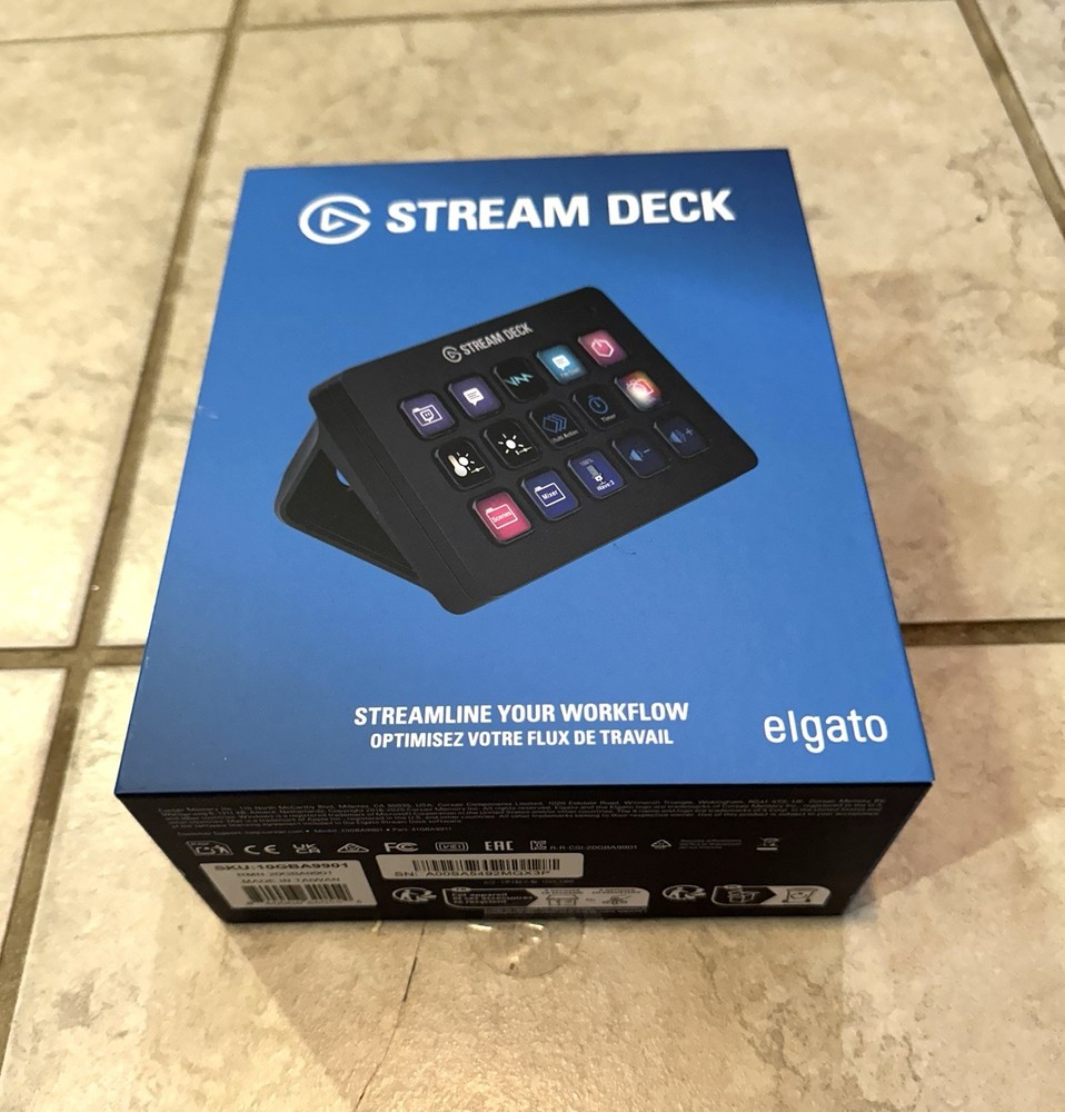 Stream Deck Mk 2 Black Empty Box With Inserts & Manual