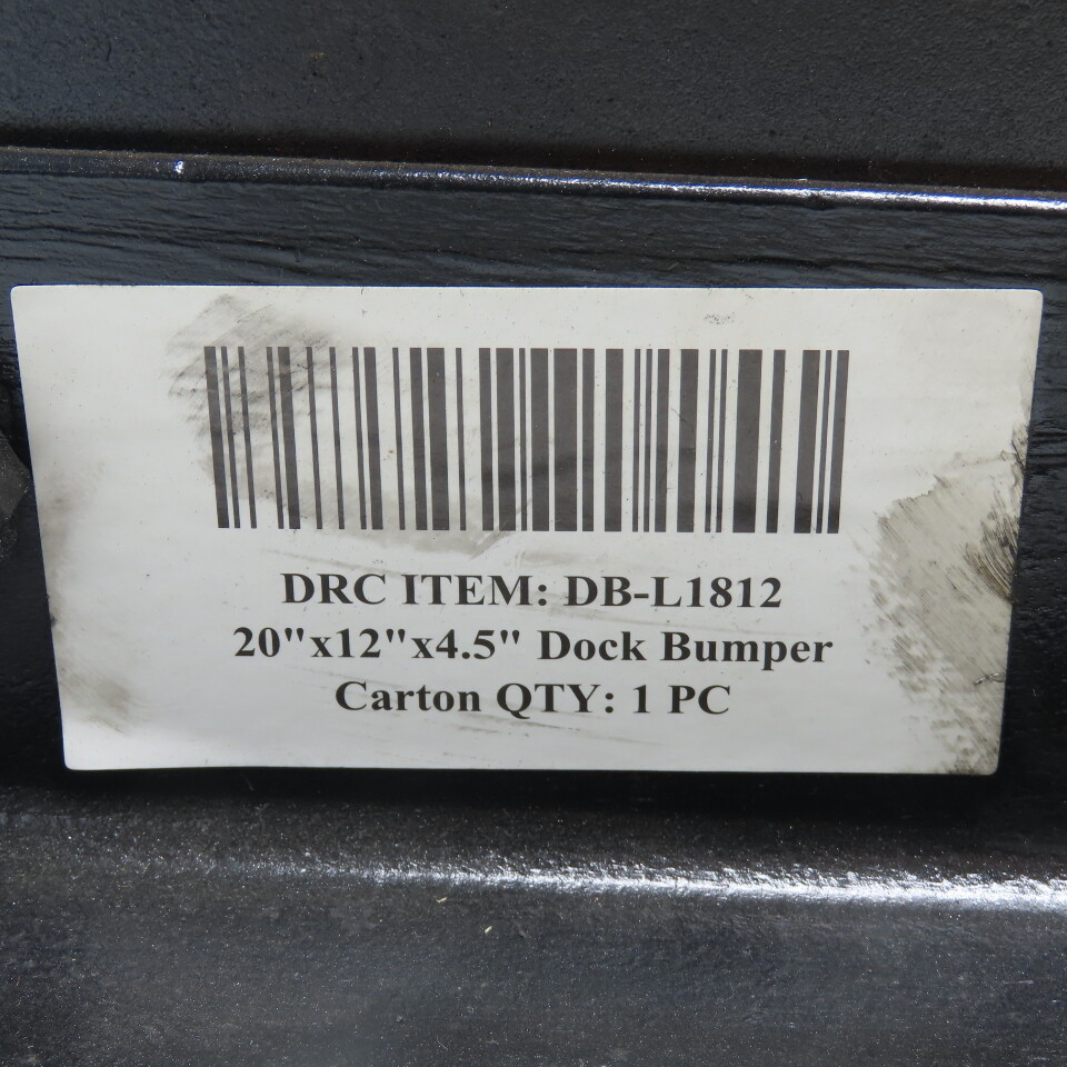 DB-L1812 20" X 12" X 4.5" Bolt-On Loading Rubber Dock Bumper