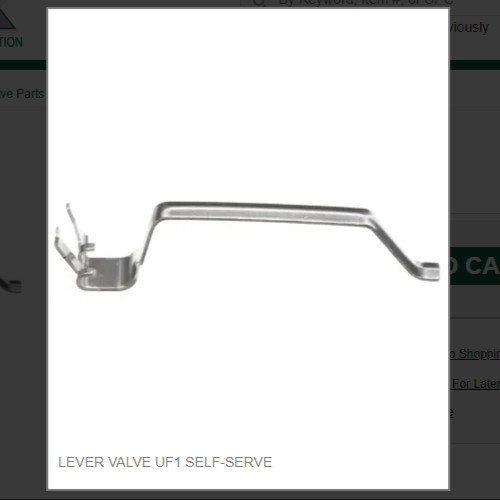 LEVER VALVE UF1 SELF-SERVE # 560003193
