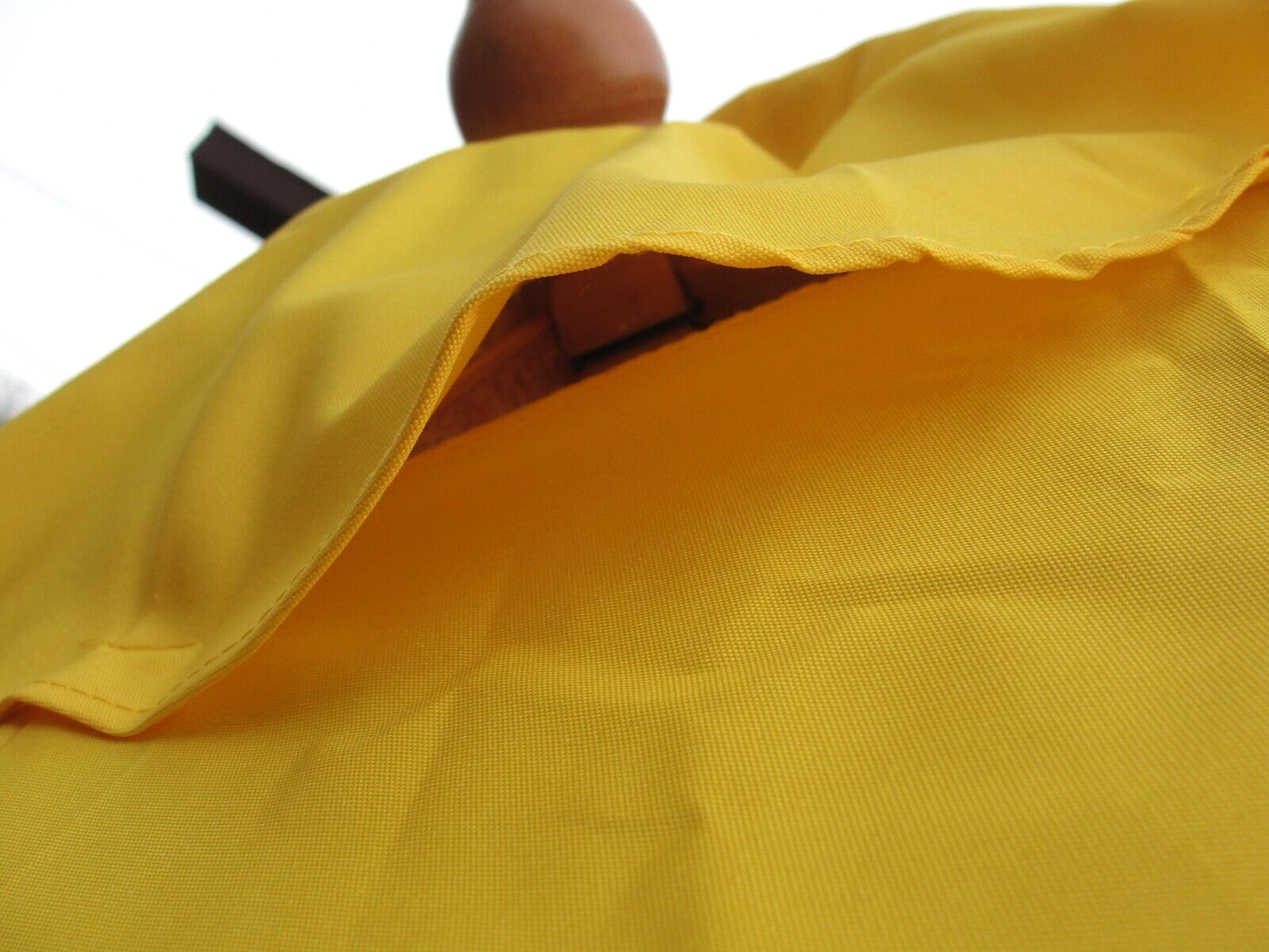 CORONA LIGHT BEER 👑 PATIO MARKET UMBRELLA YELLOW CANVAS WOOD POST 7' NEW IN BOX