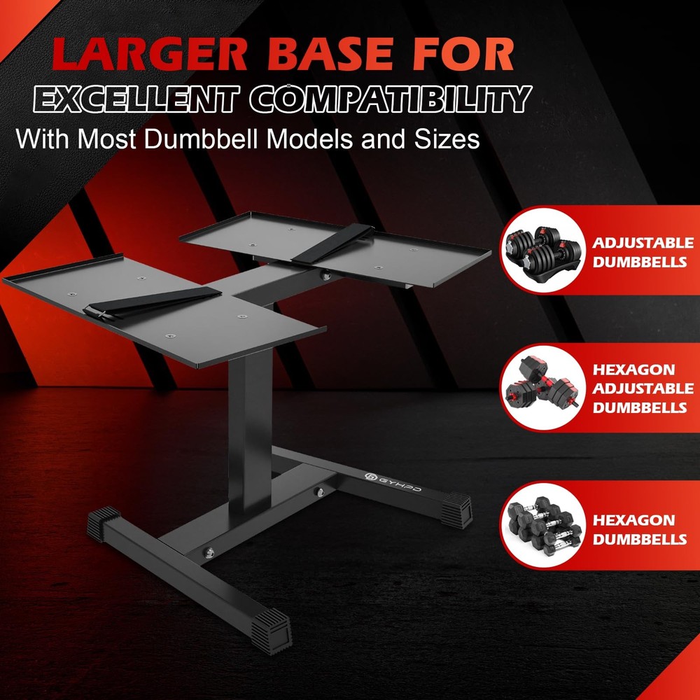 Adjustable Double Dumbbell Stand Weight Rack Holder For SelectTech 552 560 1090
