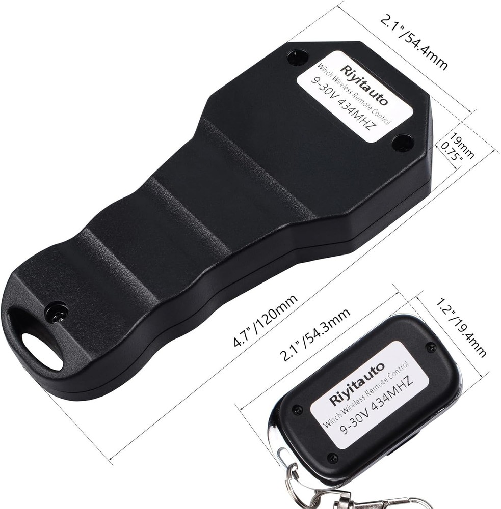 Waterproof Wireless Winch Remote Control Kit for Jeep, Truck, ATV - 15m Range