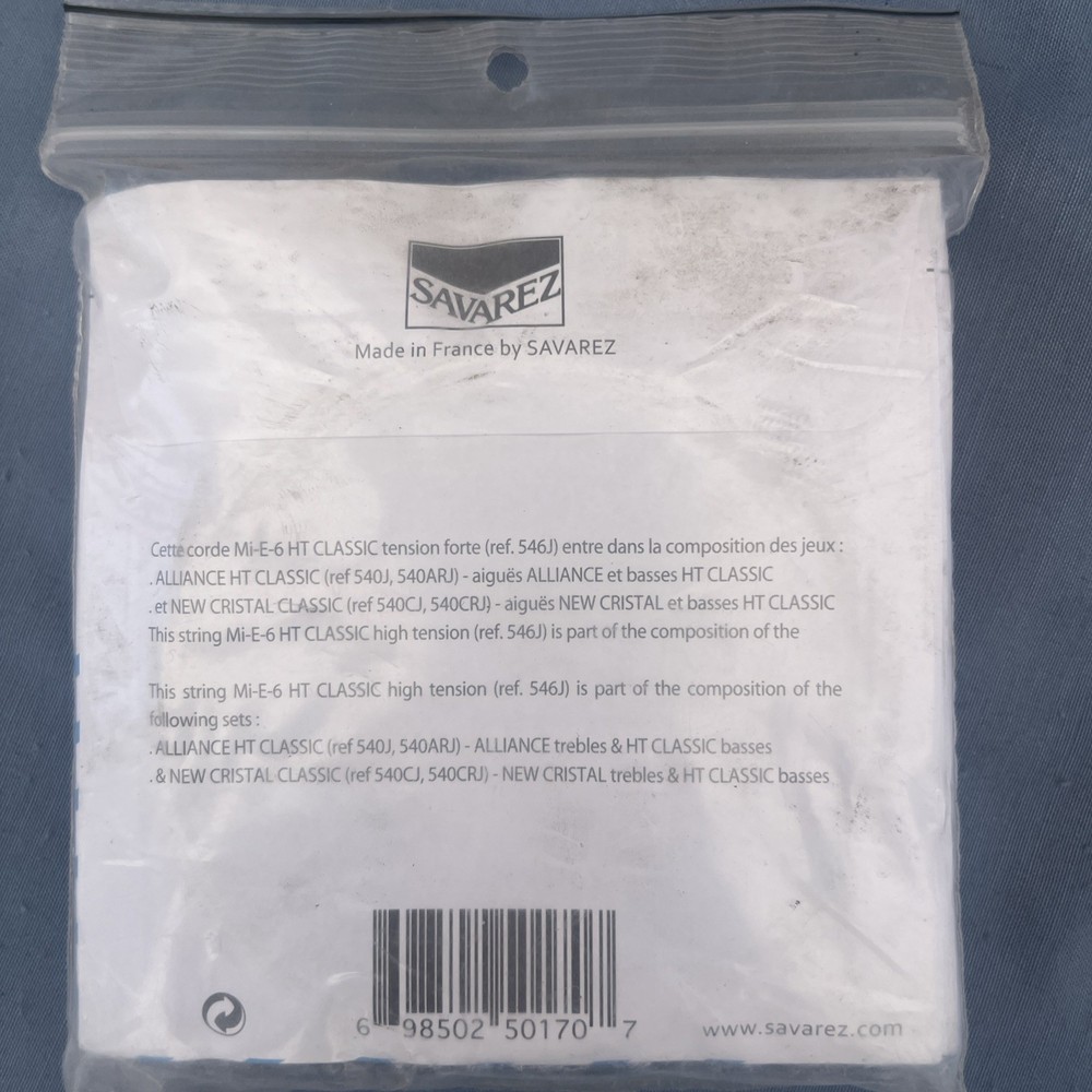 Savarez HT Classic 546J - 6th string (E) high tension .0437