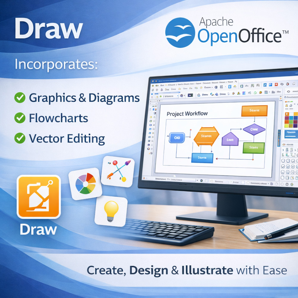 Apache OpenOffice Ultimate Version USB + DVD | Office Suite for Windows