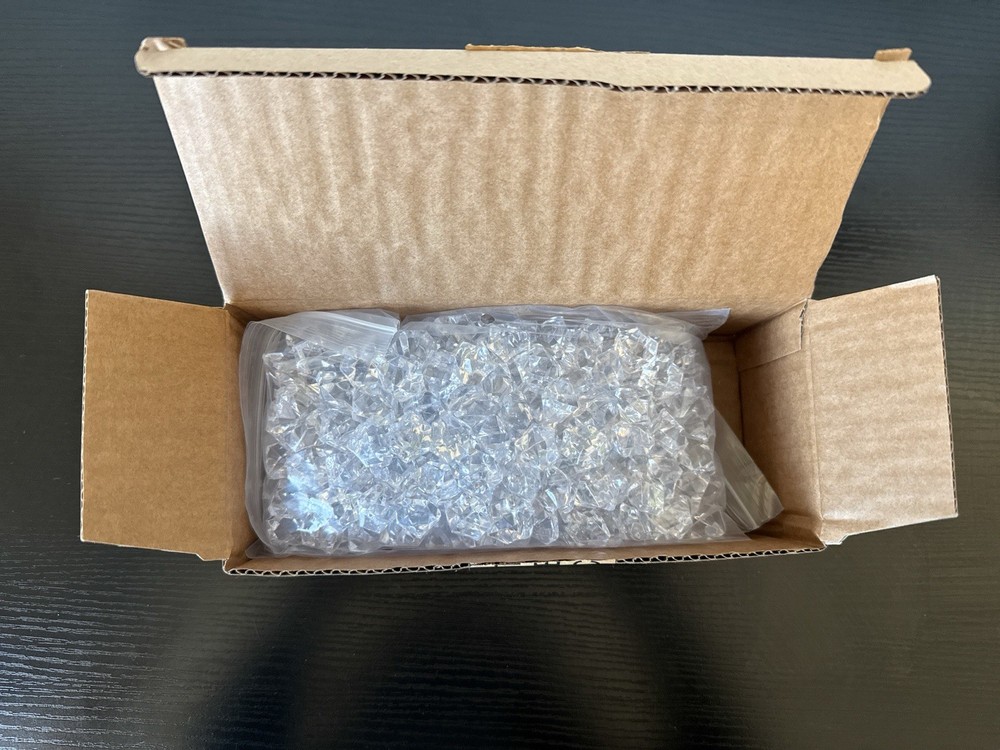 SimpliFire Small and Large Clear Glass Crystals Set