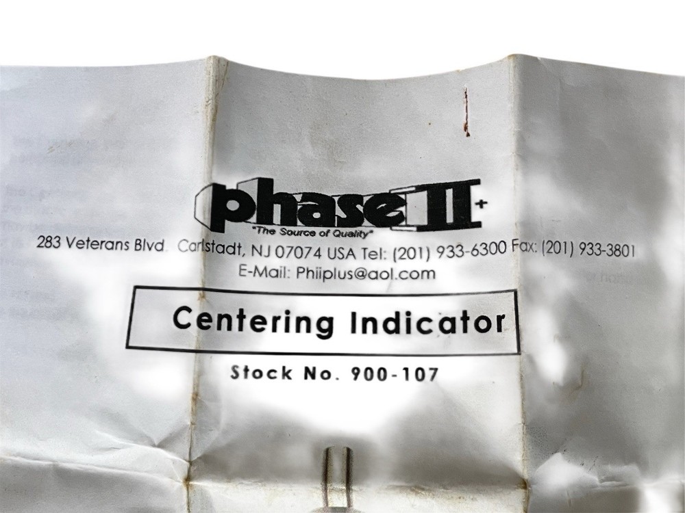 Phase II Centering Indicator Gauge w Wood Box & Interchangeable Tips 900-107