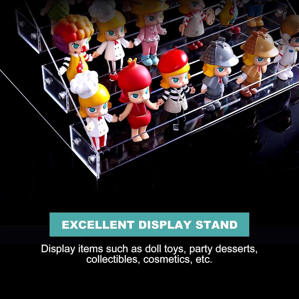 Acrylic Riser, 12inch 3 Tier Risers for Display Premium transparent