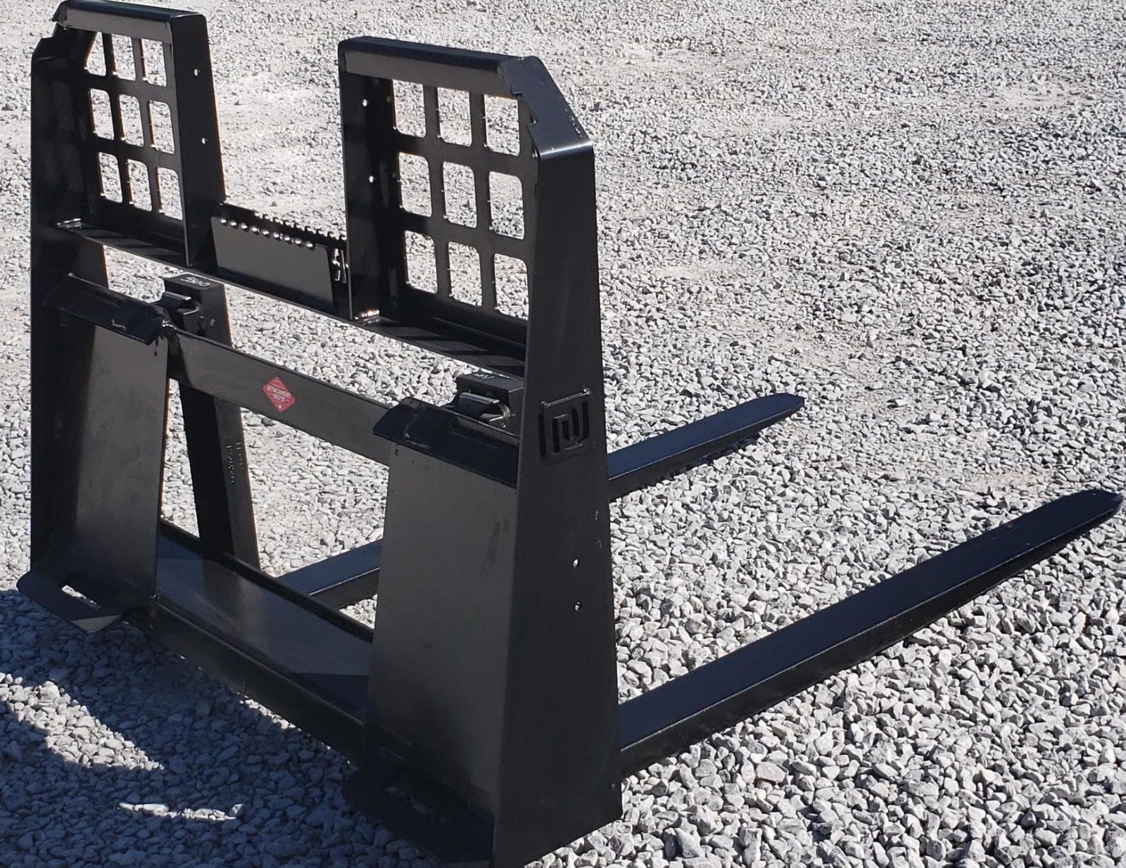 48" Long 5,500 Pound Walk Through Pallet Forks Fits Bobcat Skid Steer Loader