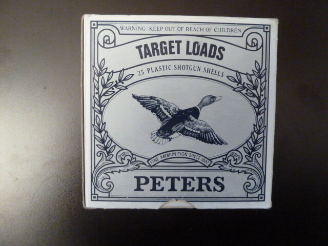 VINTAGE PETERS BLUE MAGIC TARGET LOAD SHOTSHELL BOX