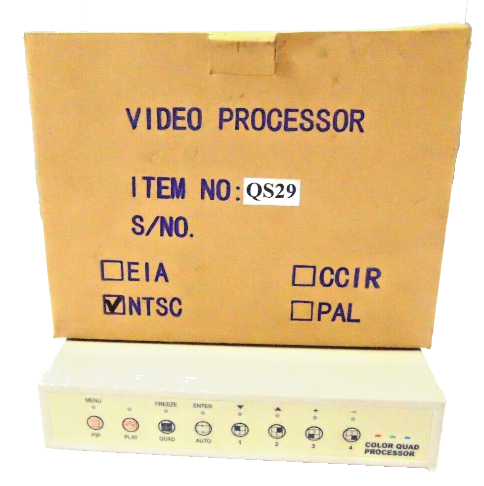SUPER CIRCUITS VIDEO COLOR QUAD PROCESSOR ITEM NO. QS29 NTSC