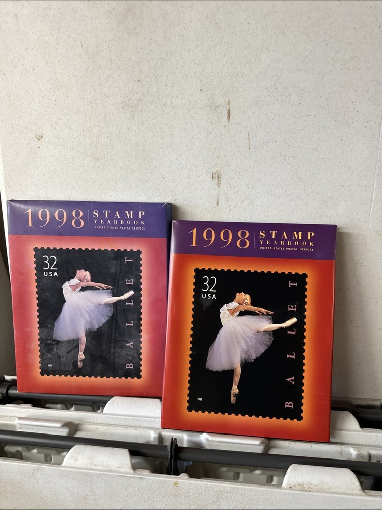 1998 Commemorative Stamp Yearbook Book+ Dust Jacket/Case Only NO Stamps Included