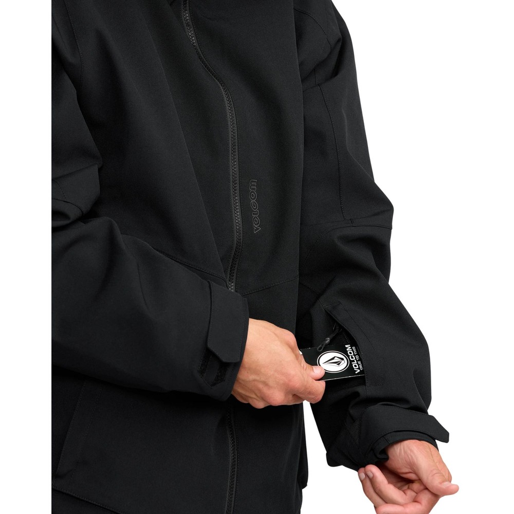 Volcom Brighton Full Zip Men's Winter Jacket, Black, Small