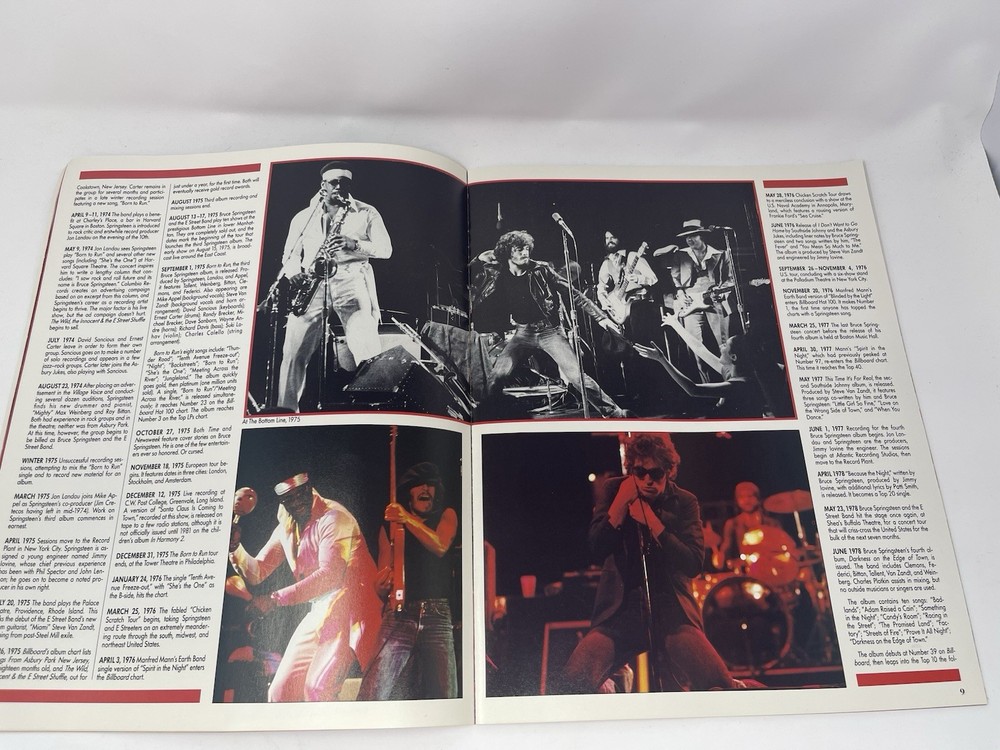 BRUCE SPRINGSTEEN “ BORN IN THE U.S.A. TOUR “ PROGRAM