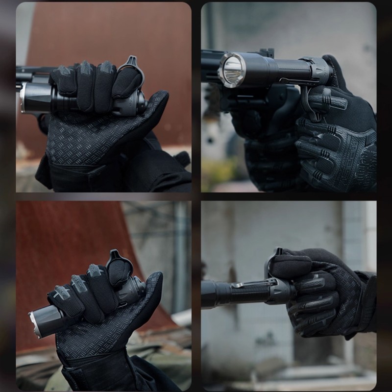 1PC. Tactical Finger Ring Flashlight Accessory - Multi-function Clip 7.89g Nylon